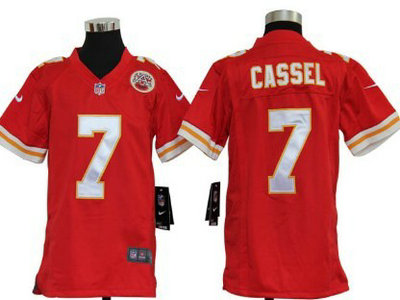 Nike Kansas City Chiefs 7 Matt Cassel Red Game Kids Jersey