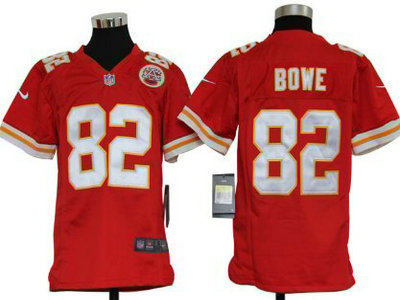 Nike Kansas City Chiefs 82 Dwayne Bowe Red Game Kids Jersey