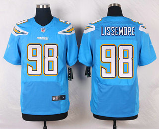 Nike Los Angeles Chargers #98 Sean Lissemore Light Blue Alternate NFL Nike Elite Jersey