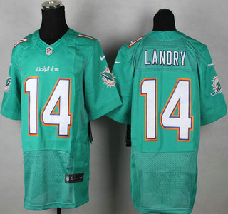 Nike Miami Dolphins #14 Jarvis Landry 2013 New Style Green Elite Jersey