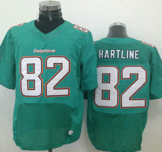 Nike Miami Dolphins #82 Brian Hartline Green Elite Jersey 2013 New Style