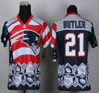 Nike New England Patriots #21 Malcolm Butler 2015 Noble Fashion Kids Jersey