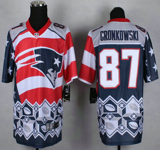 Nike New England Patriots #87 Rob Gronkowski 2015 Noble Fashion Elite Jersey
