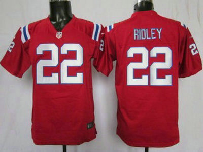 Nike New England Patriots 22 Stevan Ridley Red Games Kids Jersey