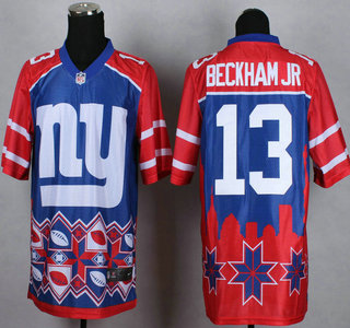 Nike New York Giants #13 Odell Beckham Jr 2015 Noble Fashion Elite Jersey