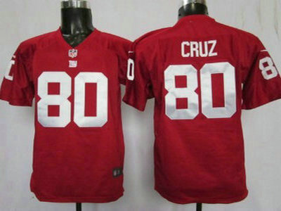 Nike New York Giants 80 Victor Cruz Red Game Kids Jersey