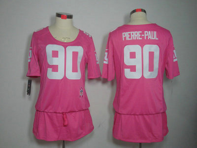 Nike New York Giants 90 Jason Pierre-Paul Breast Cancer Awareness Pink Womens Jersey
