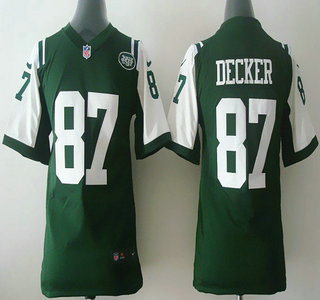 Nike New York Jets #87 Eric Decker Green Game Kids Jersey