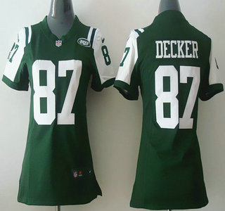 Nike New York Jets #87 Eric Decker Green Game Womens Jersey