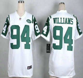 Nike New York Jets #94 Leonard Williams White Game Womens Jersey