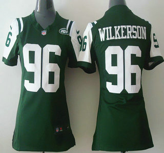 Nike New York Jets #96 Muhammad Wilkerson Green Game Womens Jersey