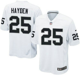Nike Oakland Raiders #25 DJ Hayden White Game Kids Jersey
