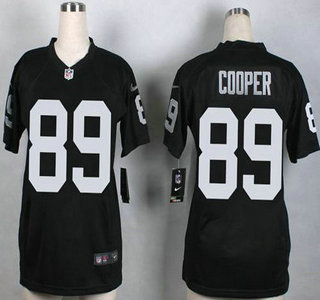 Nike Oakland Raiders #89 Amari Cooper Black Game Womens Jersey