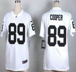 Nike Oakland Raiders #89 Amari Cooper White Game Womens Jersey