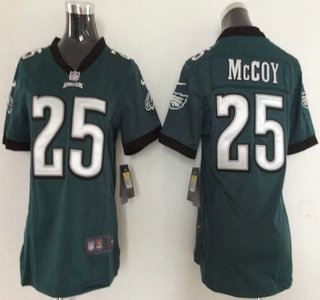 Nike Philadelphia Eagles #25 LeSean McCoy Green Game Kids Jersey