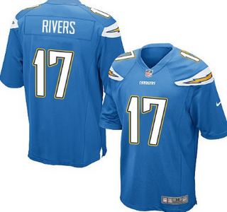 Nike San Diego Chargers #17 Philip Rivers 2013 Light Blue Kids Jersey