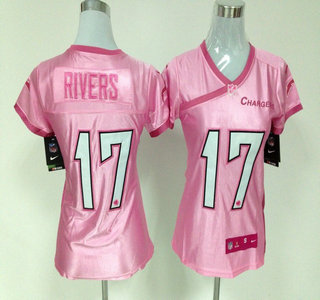 womens pink chargers jersey
