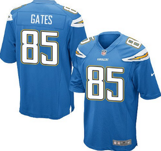 Nike San Diego Chargers #85 Antonio Gates 2013 Light Blue Kids Jersey