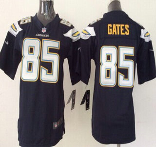 Nike San Diego Chargers #85 Antonio Gates 2013 Navy Blue Game Kids Jersey