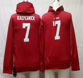 Nike San Francisco 49ers #7 Colin Kaepernick Red Kids Hoody
