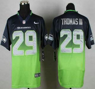 Men's Seattle Seahawks Earl Thomas Nike Green Color Rush Legend Jersey