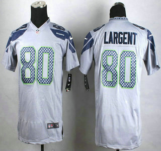 Nike Seattle Seahawks #80 Steve Largent Grey Game Kids Jersey