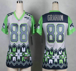 Nike Seattle Seahawks #88 Jimmy Graham 2015 Noble Fashion Womens Jersey