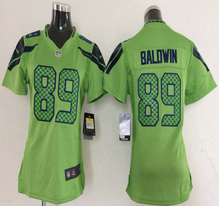 Nike Seattle Seahawks #89 Doug Baldwin Green Game Kids Jersey