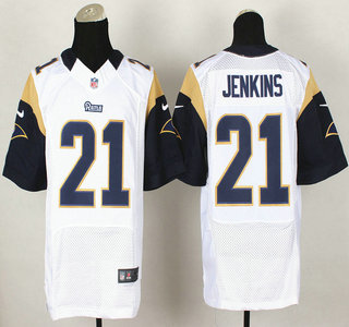 Nike St. Louis Rams #21 Janoris Jenkins White Elite Jersey