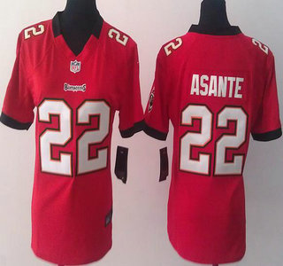 Nike Tampa Bay Buccaneers 22 Larry Asante Red Game Womens Jersey