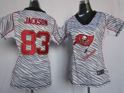 Nike Tampa Bay Buccaneers 83 Vincent Jackson 2012 Womens Zebra Fashion Jersey