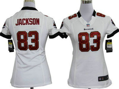 Nike Tampa Bay Buccaneers 83 Vincent Jackson White Game Womens Team Jersey