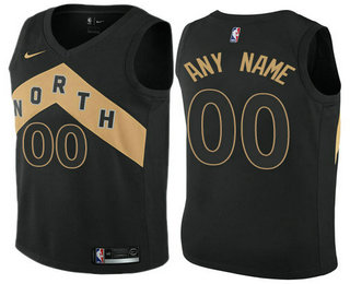 Nike Toronto Raptors Black Customized City Edition Authentic NBA Jersey