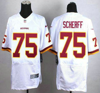 Nike Washington Redskins #75 Brandon Scherff White Elite Jersey