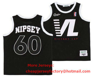 Nipsey Hussle 60 Crenshaw Black Basketball Jersey