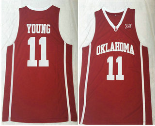 Oklahoma Sooners #11 Trae Young Red College Basketball Jersey
