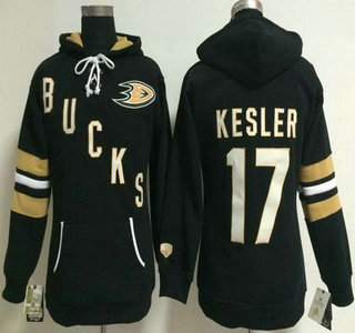 Old Time Hockey Anaheim Ducks #17 Ryan Kesler Black Womens Hoody