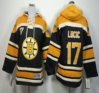 Old Time Hockey Boston Bruins #17 Milan Lucic Black Kids Hoody