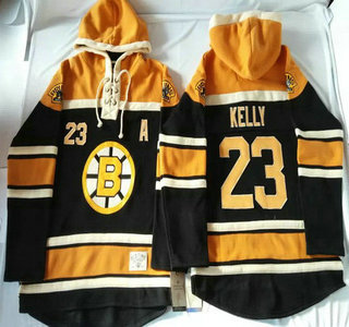 Old Time Hockey Boston Bruins #23 Chris Kelly Black Hoody