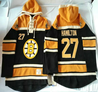 Old Time Hockey Boston Bruins #27 Dougie Hamilton Black Hoody