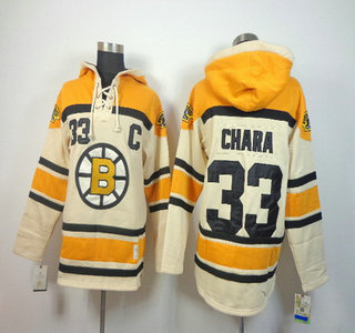 Old Time Hockey Boston Bruins #33 Zdeno Chara Cream Hoody