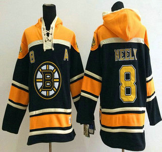 Old Time Hockey Boston Bruins #8 Cam Neely Black Hoody