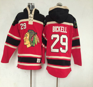 Old Time Hockey Chicago Blackhawks #29 Bryan Bickell Red Hoody