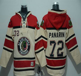 Old Time Hockey Chicago Blackhawks #72 Artemi Panarin Cream Hoodie