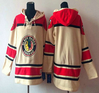 Old Time Hockey Chicago Blackhawks Blank Cream Hoody