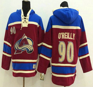 Old Time Hockey Colorado Avalanche #90 Ryan O'Reilly Red Hoody