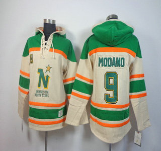 Old Time Hockey Dallas Stars #9 Mike Modano Cream Hoody