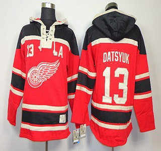 Old Time Hockey Detroit Red Wings #13 Pavel Datsyuk Red Hoody