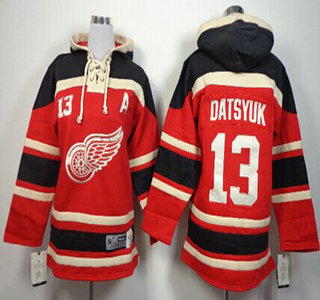 Old Time Hockey Detroit Red Wings #13 Pavel Datsyuk Red Kids Hoody