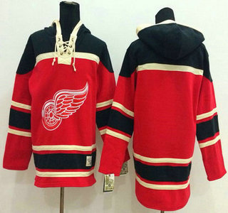 Old Time Hockey Detroit Red Wings Blank Red Hoody